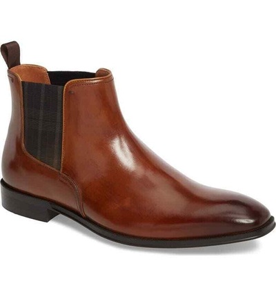 New Mens Brown Leather Chelsea Boots, Men Brown Ankle Leather Boot