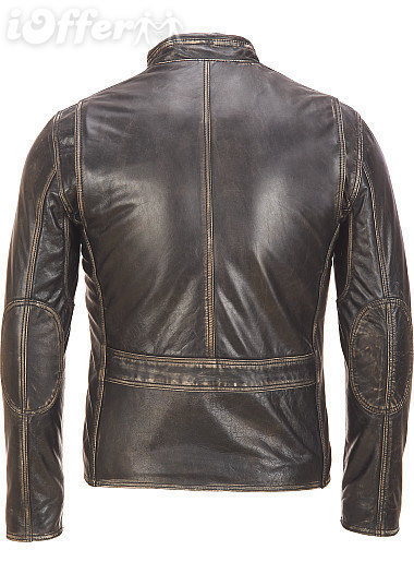 Men's leather jacket, Men brown distressed leather jacket, brown men leather jacket