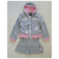 Girls Baby Phat Grey/Pink Skirt - Thumbnail 2
