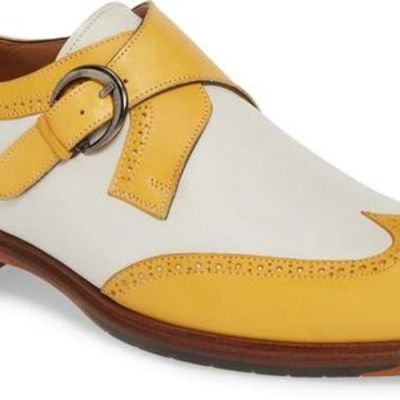 Handmade mens dress wing tip shoes, men two tone leather formal shoes, men shoes