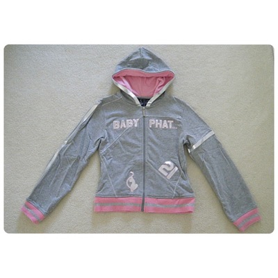 Girls baby phat grey/pink jacket