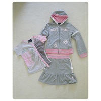 Girls Baby Phat Grey/Pink Jacket - Thumbnail 2