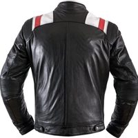 Handmade Mens Two Tone Biker Jacket, Men Black Brando Motorcycle Jacket - Thumbnail 1