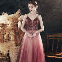 Stylish tulle long prom dress formal dress - Thumbnail 2
