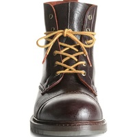 Handmade Men black biker Cap toe boots, Men ankle leather boots, Mens fashion riding boots - Thumbnail 2