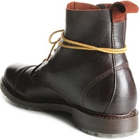 Handmade Men black biker Cap toe boots, Men ankle leather boots, Mens fashion riding boots - Thumbnail 3