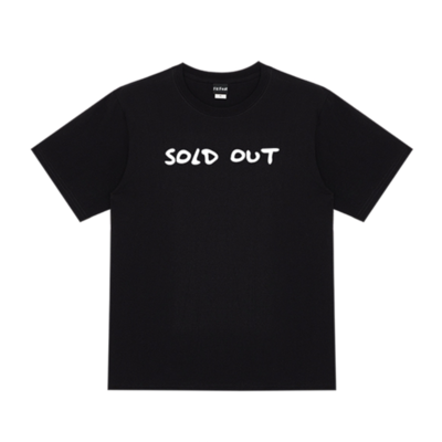 Free Shipping-"SOLD OUT" TEE IN BLACK