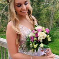 Beautiful A Line Lilac Appliques Tulle Long Prom Dresses, V Neck Formal Gowns - Thumbnail 2