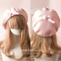 Lolita Berrets Wool Blend Hats - Thumbnail 4