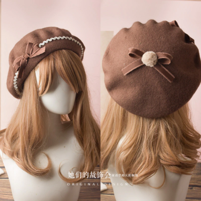 Lolita Berrets Wool Blend Hats