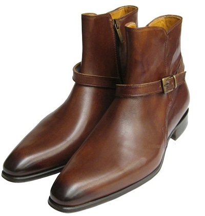 Handmade Men Brown Jodhpurs Boots, Men Ankle Boots, Men Leather Boots