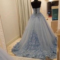 Strapless Prom Dresses Birthday Gowns Pageant Dress - Thumbnail 1