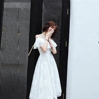 White tulle short prom dress homecoming dress - Thumbnail 3