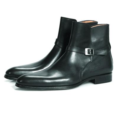 Handmade black jodhpurs Boots, Men black ankle Boots, Men genuine Leather Boot