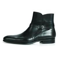 Handmade black jodhpurs Boots, Men black ankle Boots, Men genuine Leather Boot - Thumbnail 1