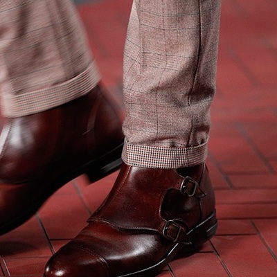 Handmade monk style leather boot, men triple buckle ankle leather boot, men boot