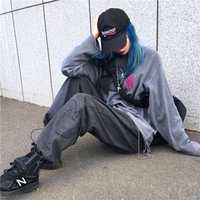 Free Shipping-90s WASHED BLACK JOGGER JEANS - Thumbnail 1