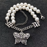 BUTTERFLY PEARL NECKLACE - Thumbnail 1