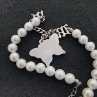 BUTTERFLY PEARL NECKLACE - Thumbnail 2