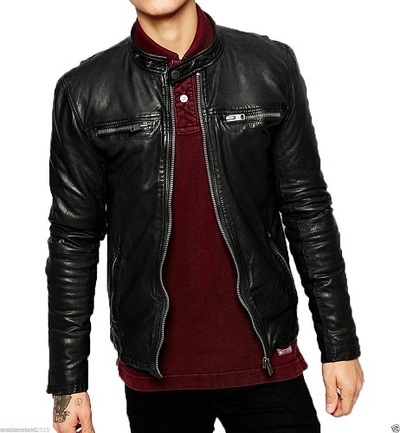MENS BIKER LEATHER JACKET, MEN FASHION BLACK LEATHER JACKET, MEN LEATHER JACKETS