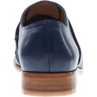 Handmade Men Navy blue leather shoes moccasins, Men navy blue dress shoes, Men handmade shoes - Thumbnail 2