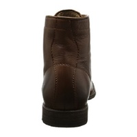 Handmade Men Lace Up Vintage Brown Ankle Boot, Men Antique Brown Biker Boot - Thumbnail 2