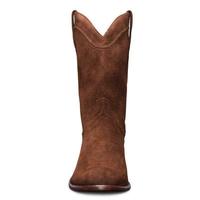 Handmade Mens Coffee color Suede Western Cowboy boots, Men Cowboy boot - Thumbnail 1