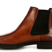 Handmade Mens Brown Leather Chelsea Boots, Men formal Leather Ankle Boots - Thumbnail 1