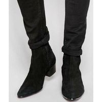 Men Black Suede Chelsea Boots, Ankle Boots, Chelsea Boots men, men dress boots - Thumbnail 4