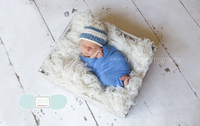 Newborn Knit Color Band Cap