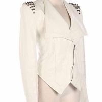 Spike Studded Collar jacket - Thumbnail 3