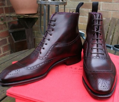 Men Awesome Friday Deal Brown Leather Cap Style Dress Formal Boot