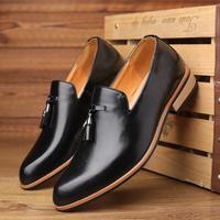 Handmade Men Black Brogue Shoes Men Dress Casual Soft Rubber Wedding Shoes - Thumbnail 2