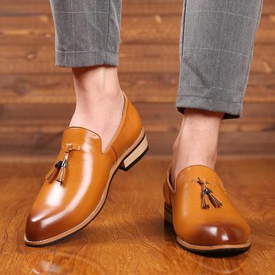 Handmade Men Black Brogue Shoes Men Dress Casual Soft Rubber Wedding Shoes