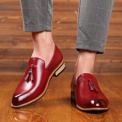Handmade Men Brogue Shoes Men Dress Casual Soft Rubber Wedding Shoes