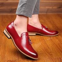 Handmade Men Brogue Shoes Men Dress Casual Soft Rubber Wedding Shoes - Thumbnail 1