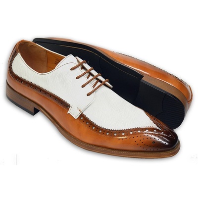 New Handmade White Vegan Leather / Lizard Print Derby Dress