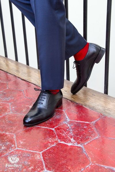 Black Handmade Derby Oxford Shoes for men custom made Dress shoes for men