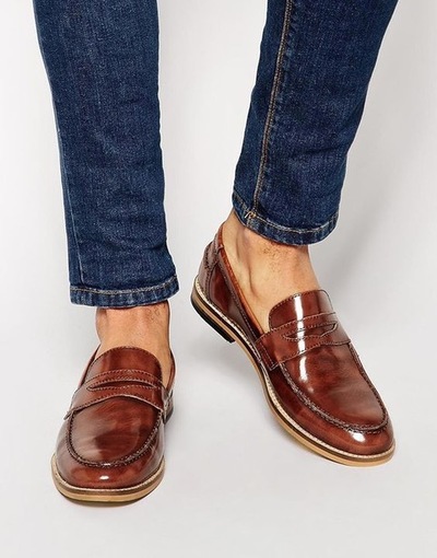 Handmade Men Brown Moccasin shoes, Men Loafers