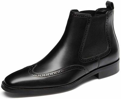 Men’s Handmade Men’s Chelsea Black Dress Boots for Men