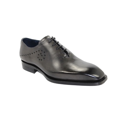 New Handmade Men’s Firenze Grey Calf-skin Leather Oxfords Shoes