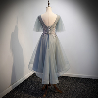 Cute tulle lace short prom dress hoco dress - Thumbnail 2