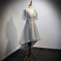 Cute tulle lace short prom dress hoco dress - Thumbnail 3