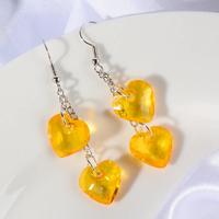 Fashion Heart Shape Dangle Earrings - Thumbnail 2