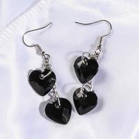 Fashion Heart Shape Dangle Earrings - Thumbnail 1