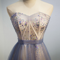 Cute tulle sweetheart neck short prom dress, party dress - Thumbnail 1