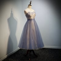 Cute tulle sweetheart neck short prom dress, party dress - Thumbnail 3