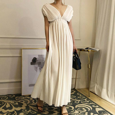 Beautiful V Neck Long Godess Boho Dress