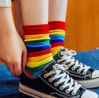 Rainbow Striped Socks