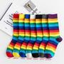 Rainbow Striped Socks-3